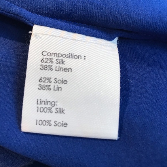 PHILLIP LIM Linen & Silk Draping Strapless Dress 8 - Picture 2 of 8